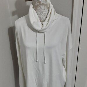 New Madeleine German brand white tie neckline soft top size XXL